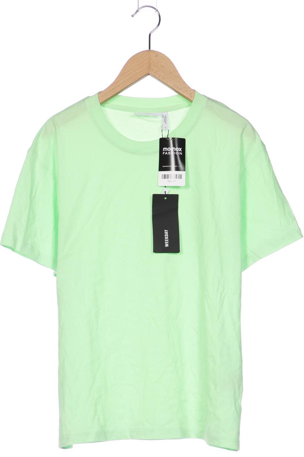 

Weekday Damen T-Shirt, hellgrün, Gr. 36