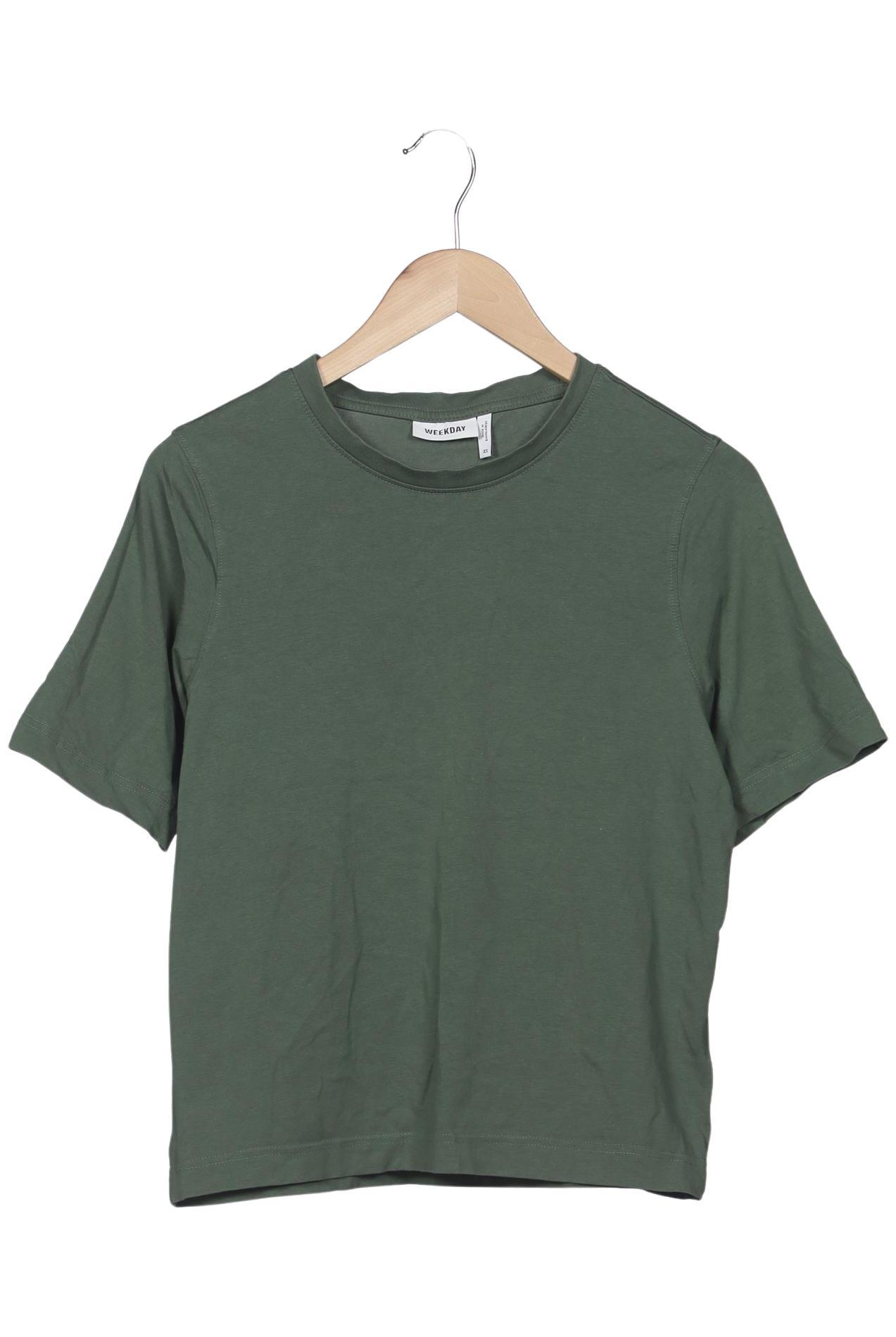 

Weekday Damen T-Shirt, grün, Gr. 34