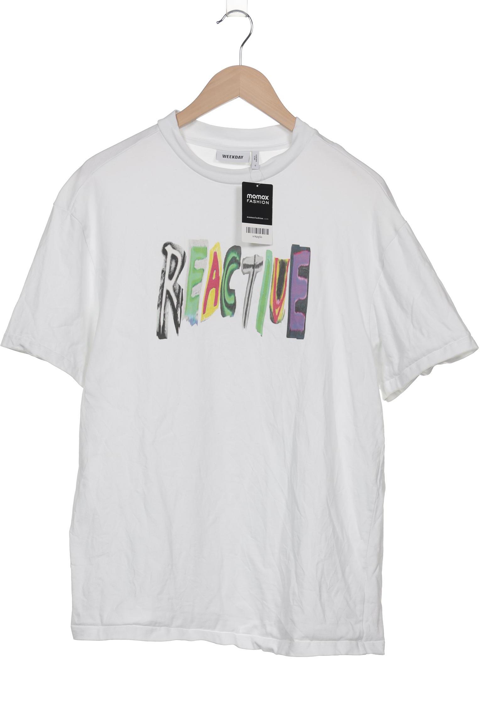 

Weekday Damen T-Shirt, weiß, Gr. 36