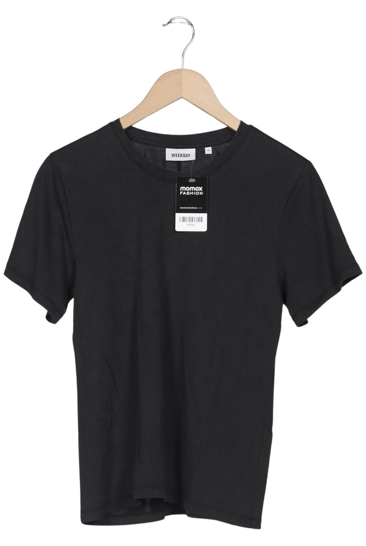 

Weekday Damen T-Shirt, schwarz, Gr. 38