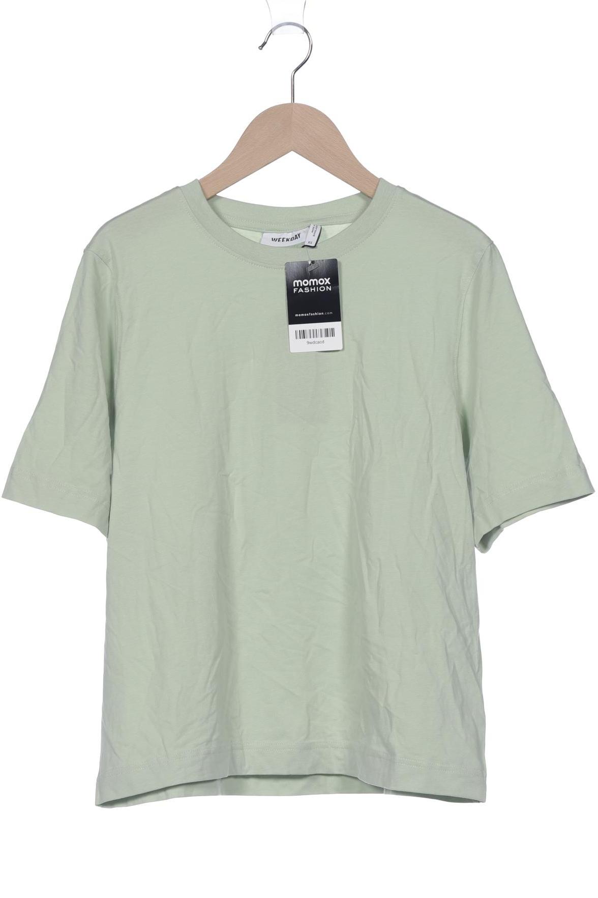 

Weekday Damen T-Shirt, hellgrün, Gr. 34