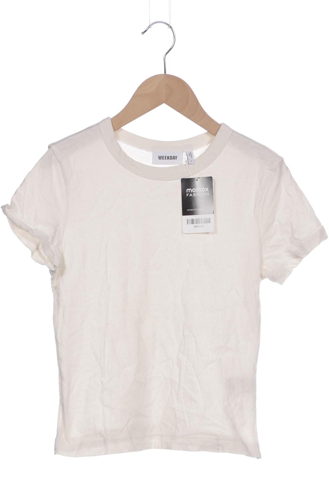 

Weekday Damen T-Shirt, cremeweiß, Gr. 36