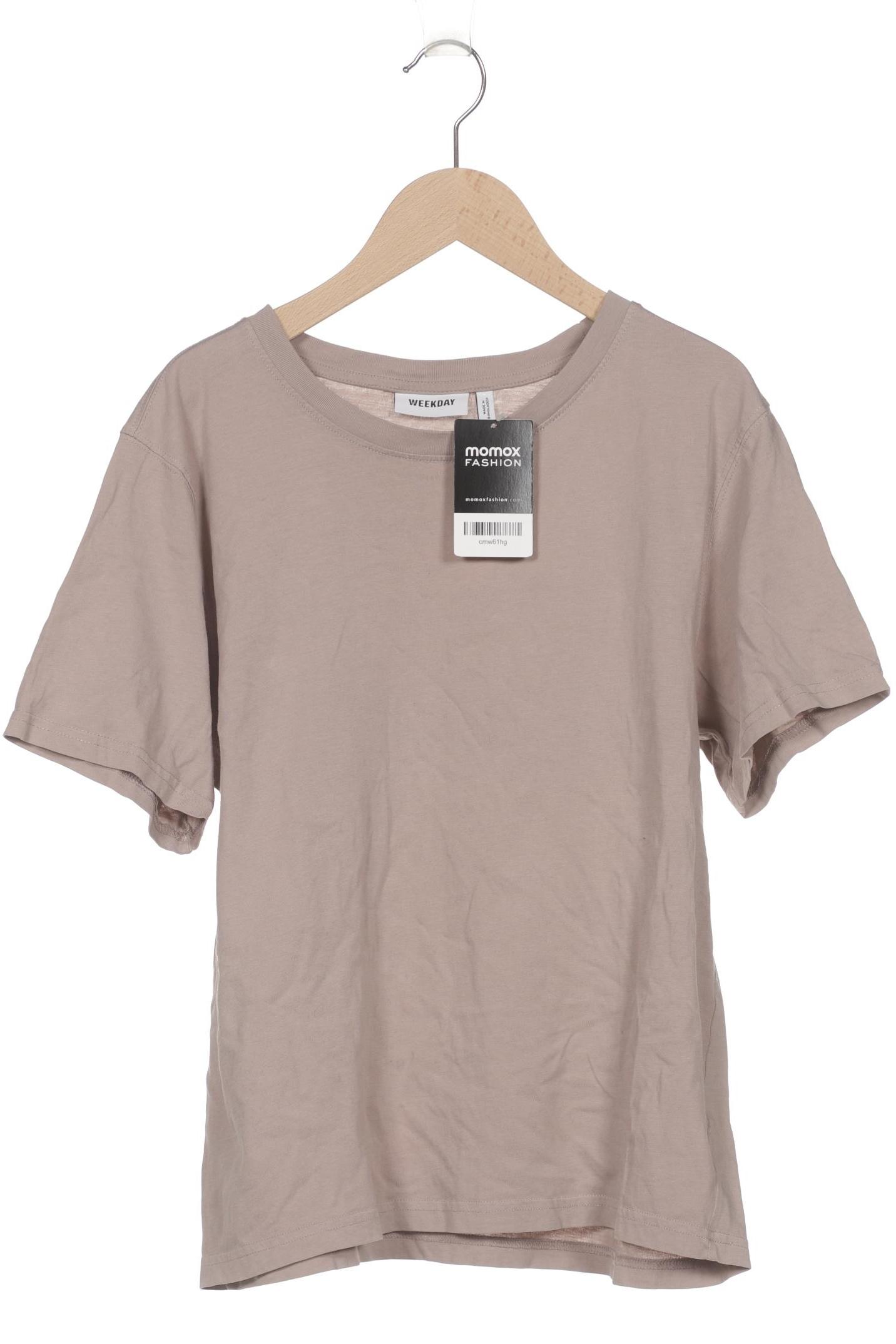 

Weekday Damen T-Shirt, beige, Gr. 38