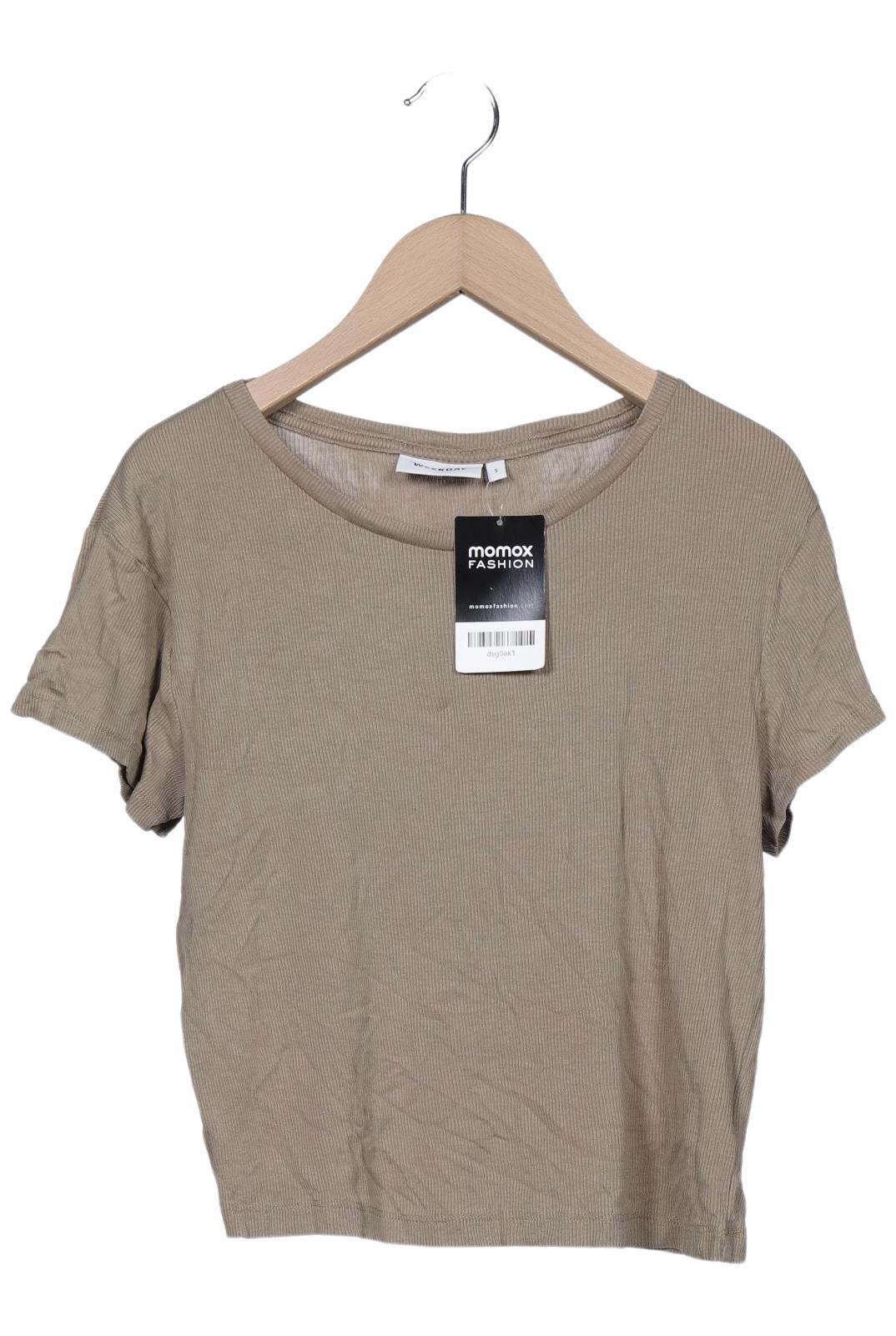 

Weekday Damen T-Shirt, beige, Gr. 36
