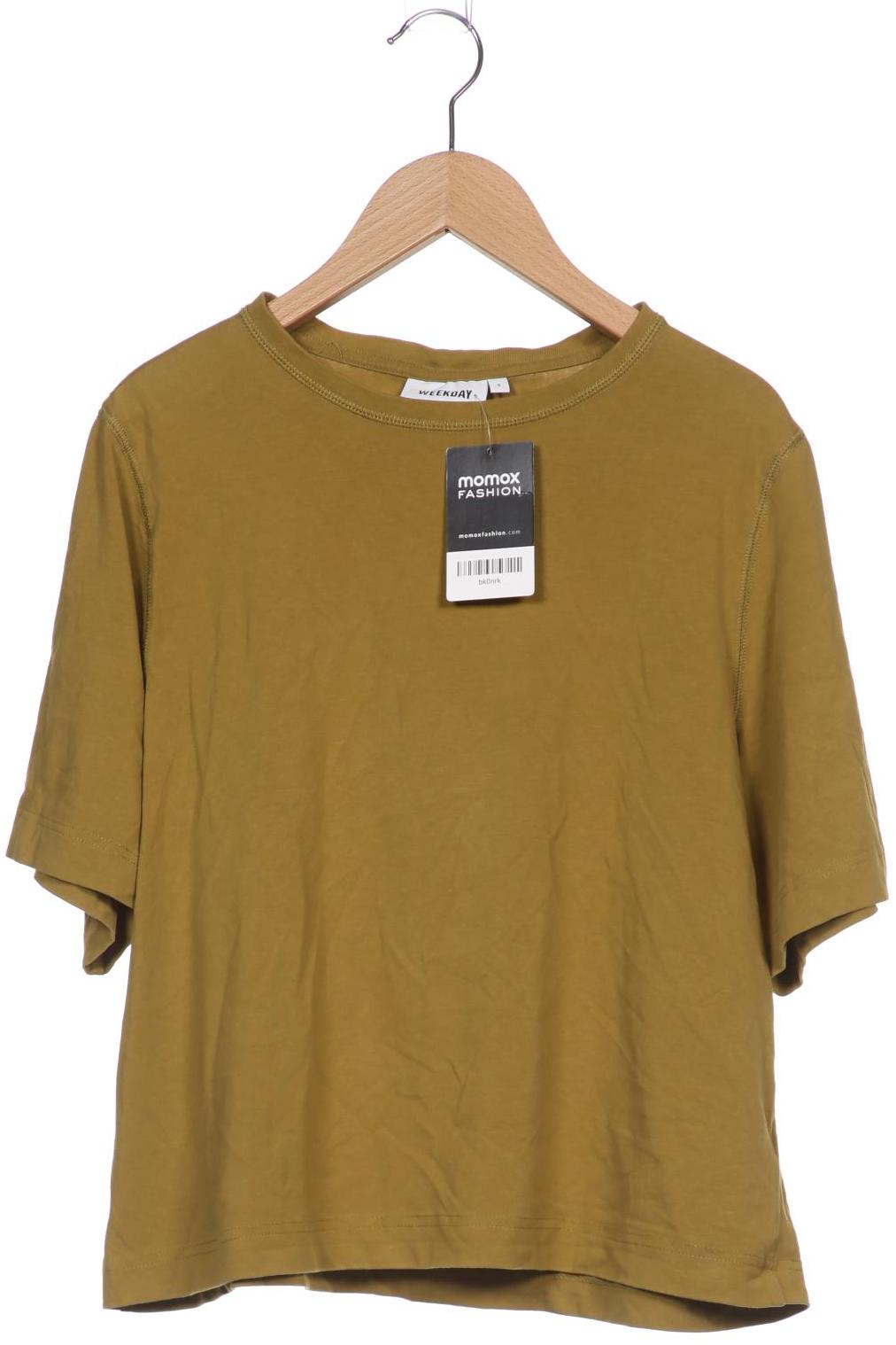 

Weekday Damen T-Shirt, grün, Gr. 36