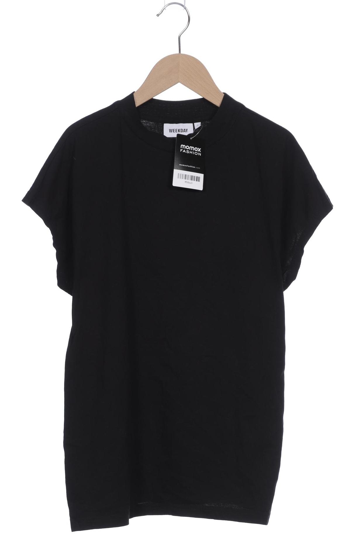 

Weekday Damen T-Shirt, schwarz, Gr. 36