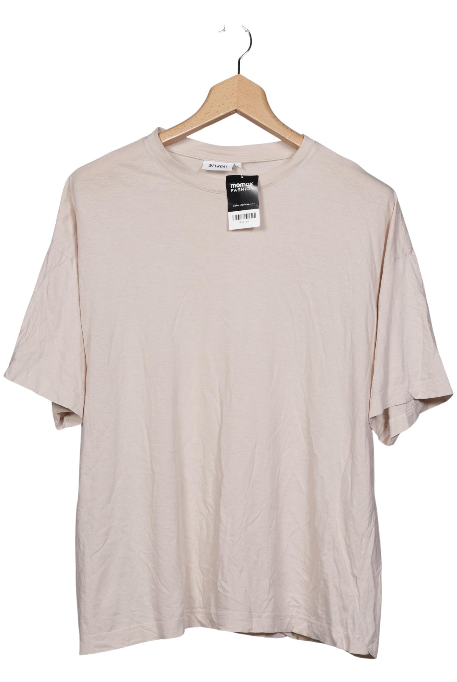 

Weekday Damen T-Shirt, beige, Gr. 38