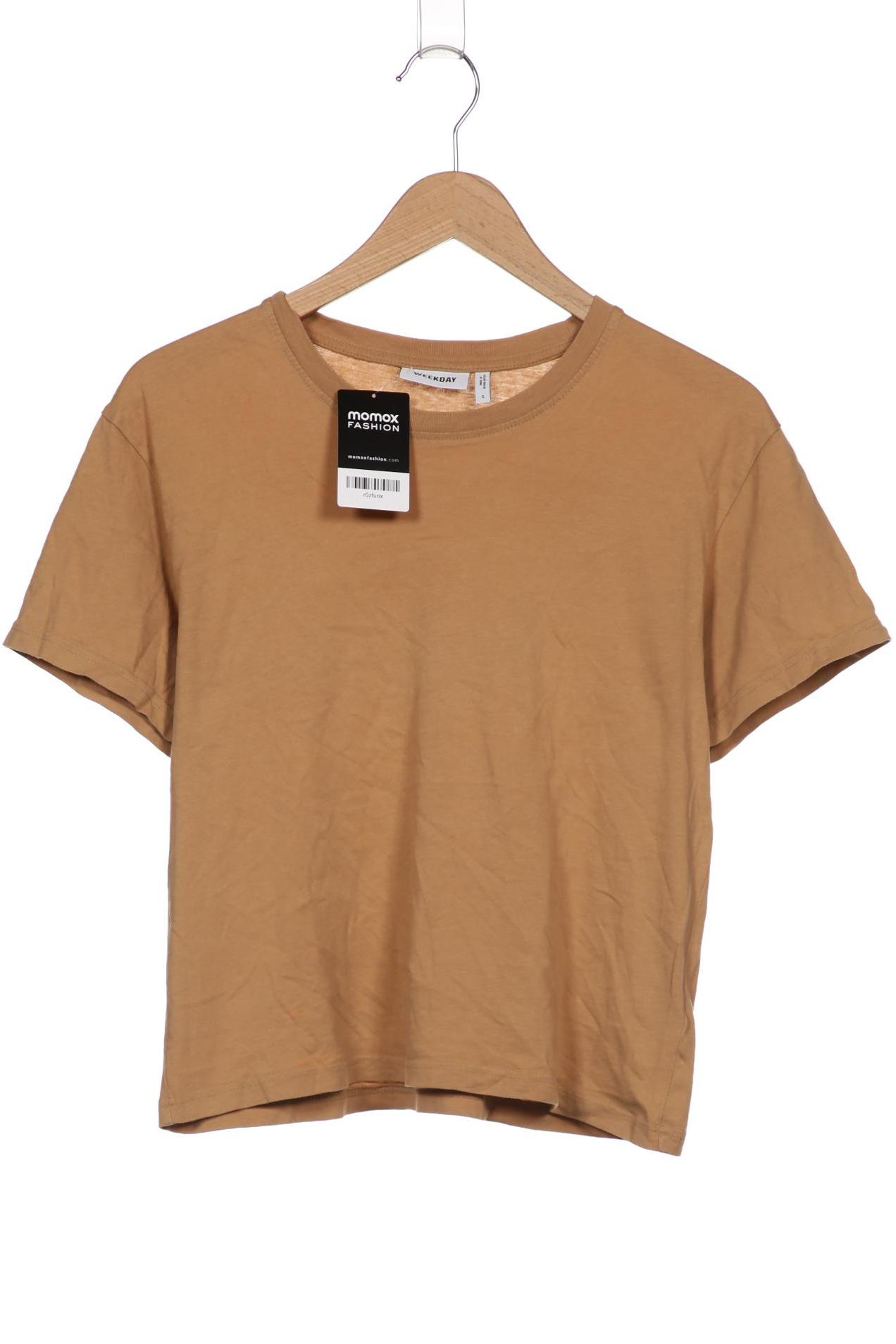 

Weekday Damen T-Shirt, beige, Gr. 36