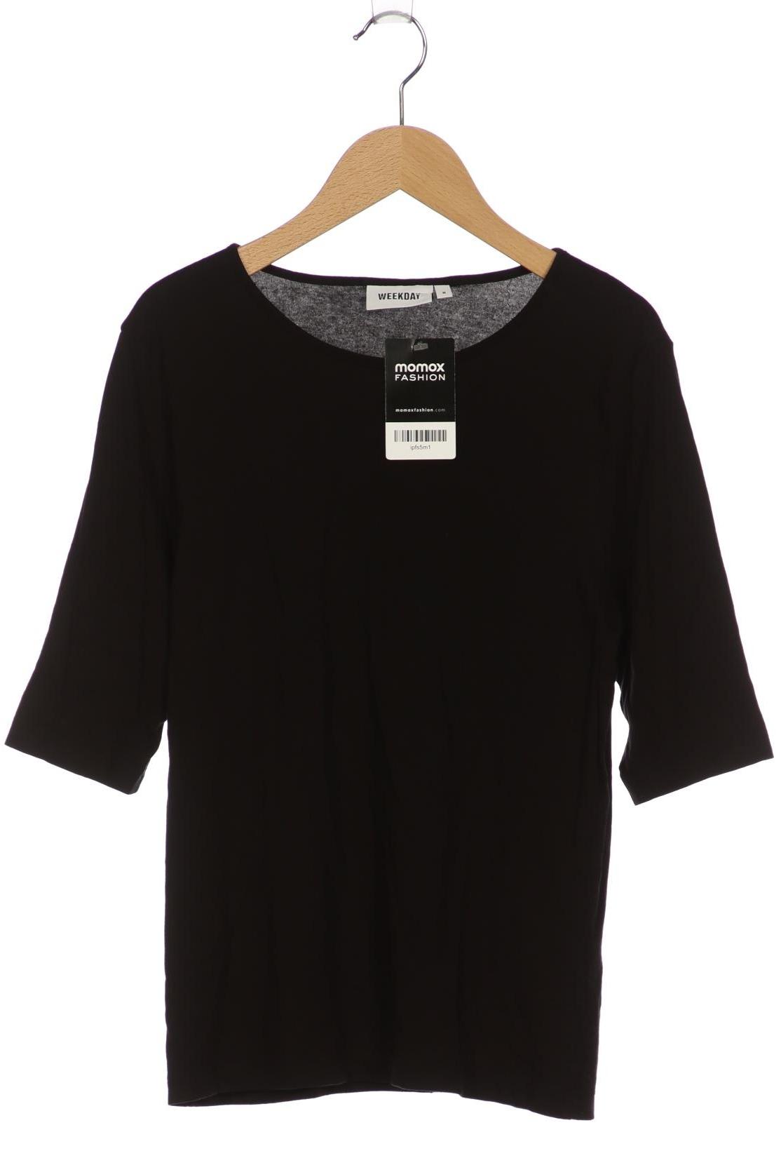

Weekday Damen T-Shirt, schwarz, Gr. 38