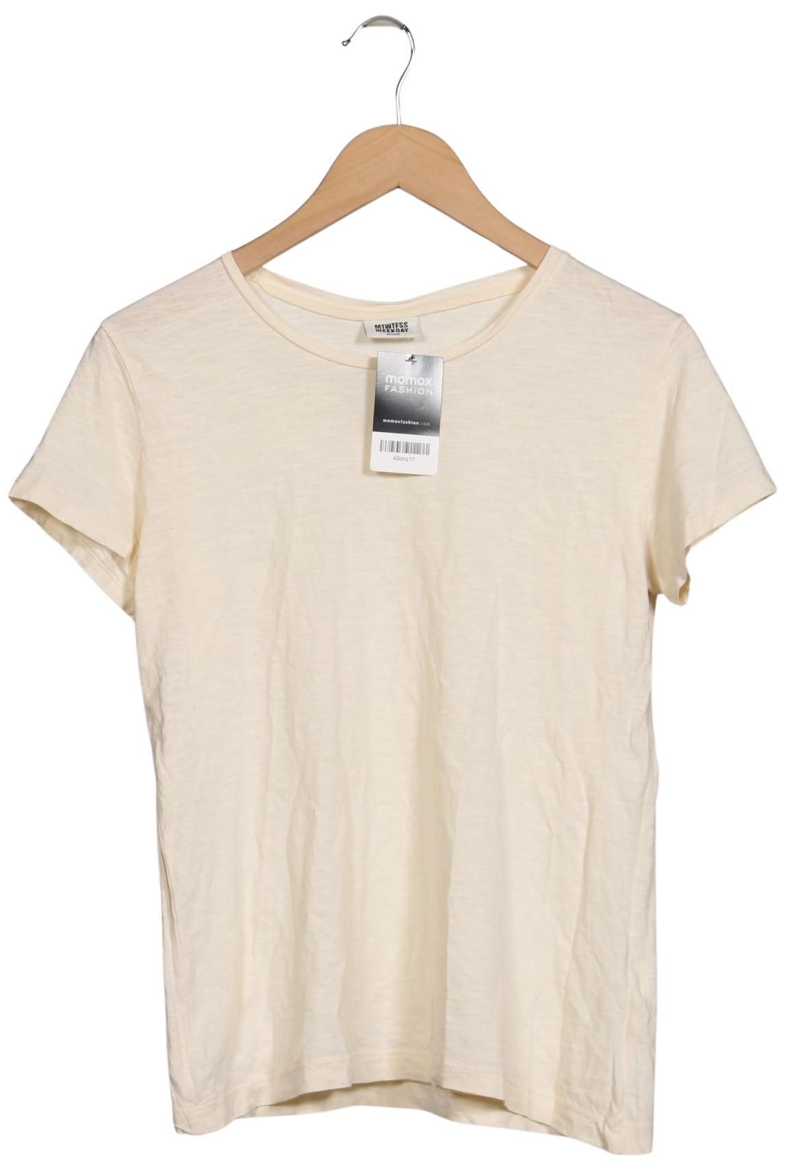 

Weekday Damen T-Shirt, beige, Gr. 38