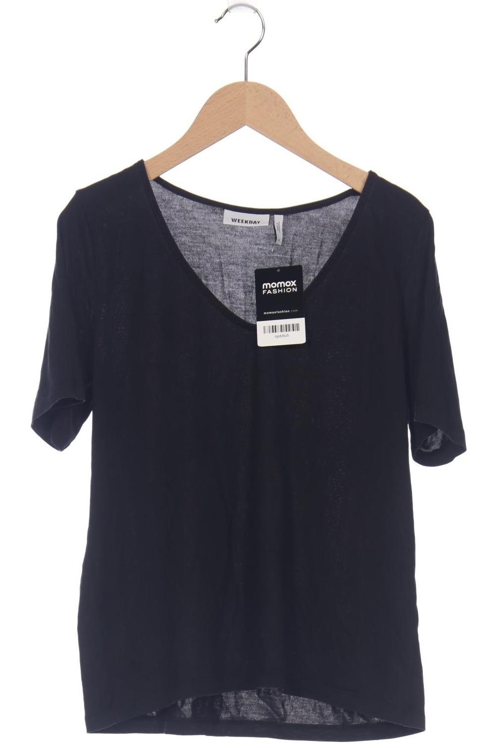 

Weekday Damen T-Shirt, schwarz, Gr. 36
