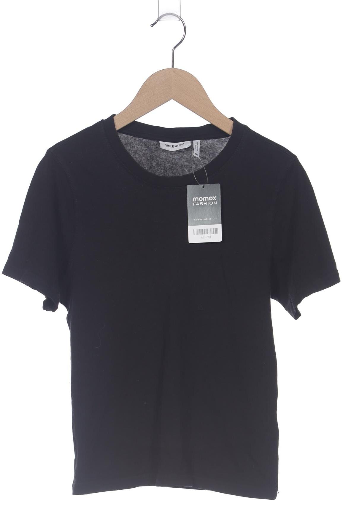 

Weekday Damen T-Shirt, schwarz, Gr. 32