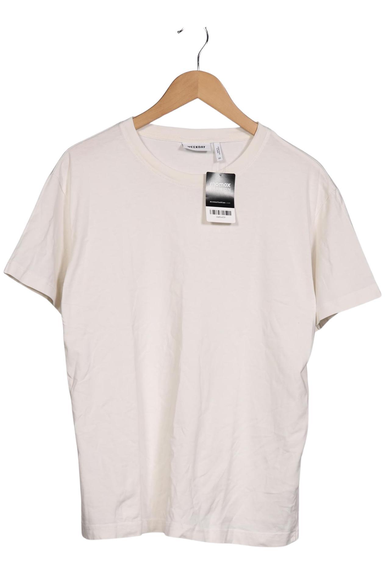 

Weekday Damen T-Shirt, cremeweiß, Gr. 34