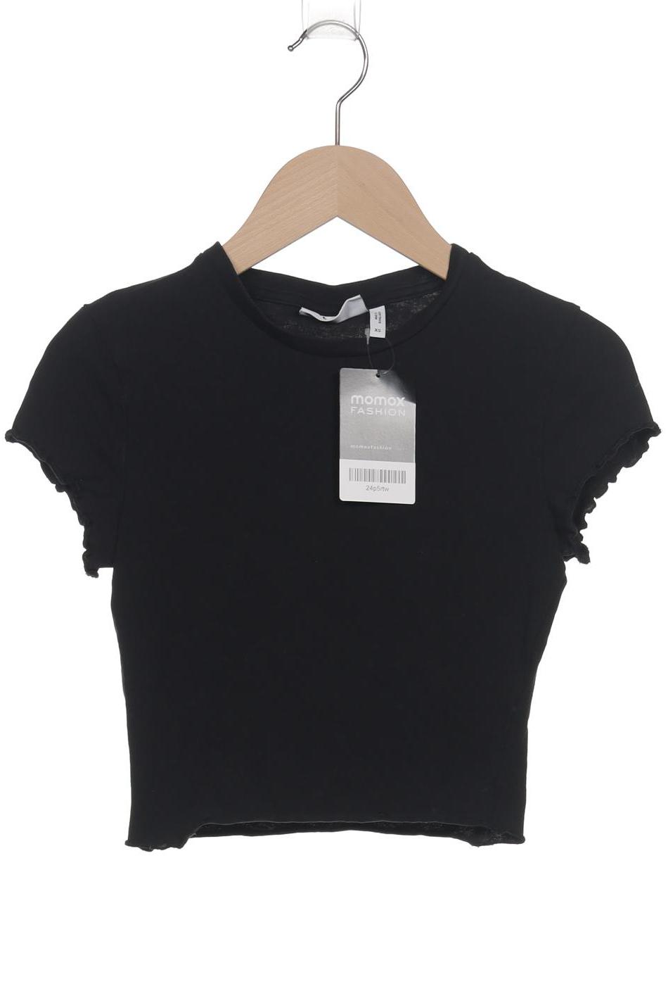 

Weekday Damen T-Shirt, schwarz, Gr. 34