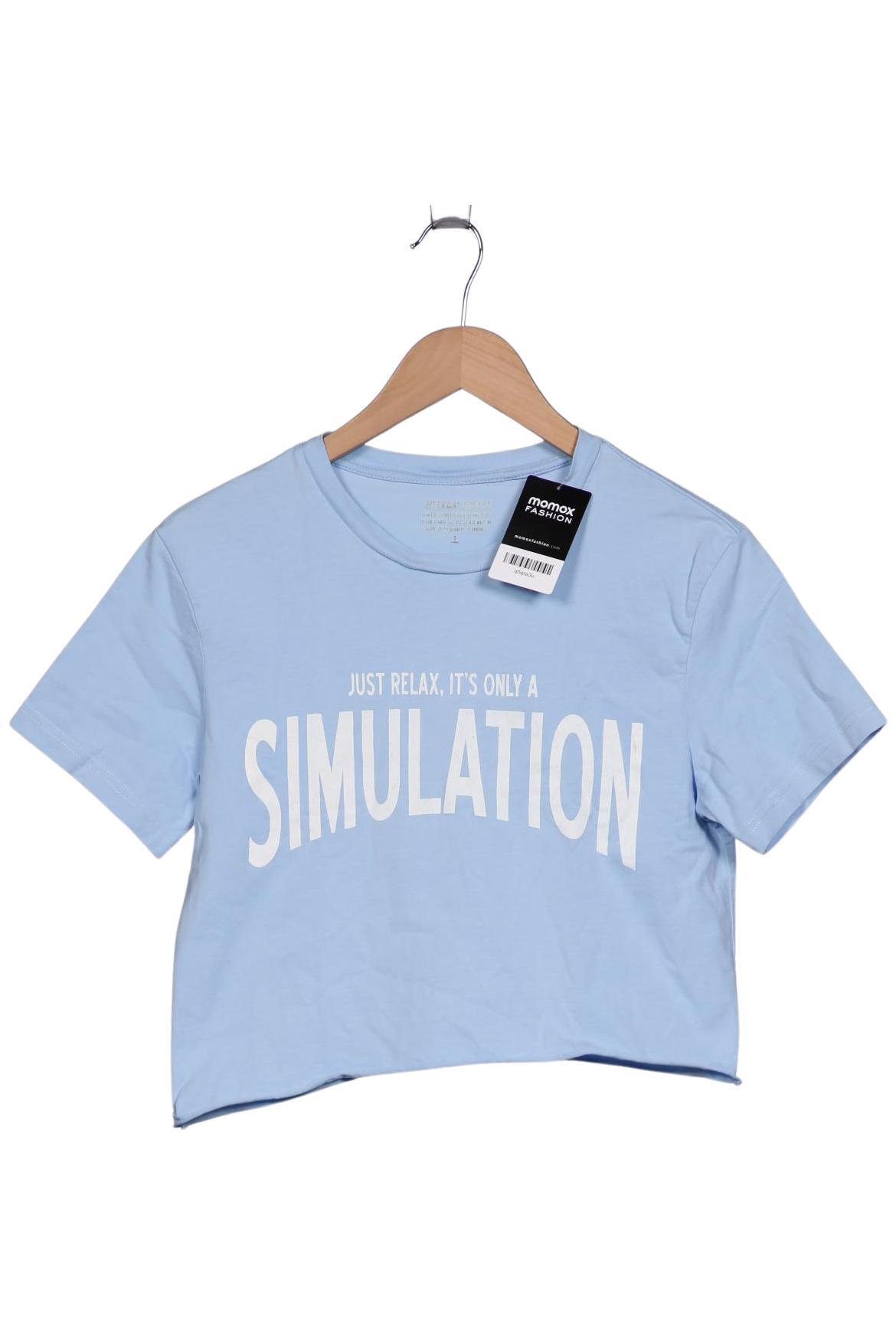 

Weekday Damen T-Shirt, blau, Gr. 36