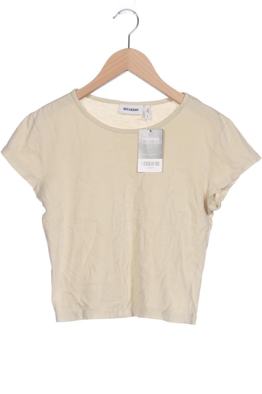 

Weekday Damen T-Shirt, cremeweiß, Gr. 36