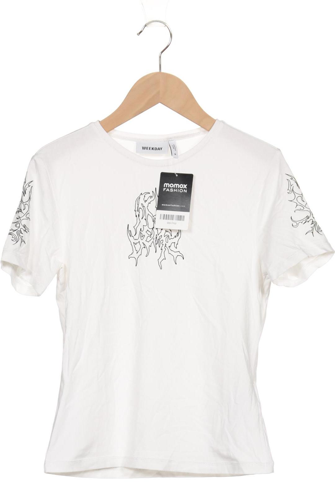 

Weekday Damen T-Shirt, weiß