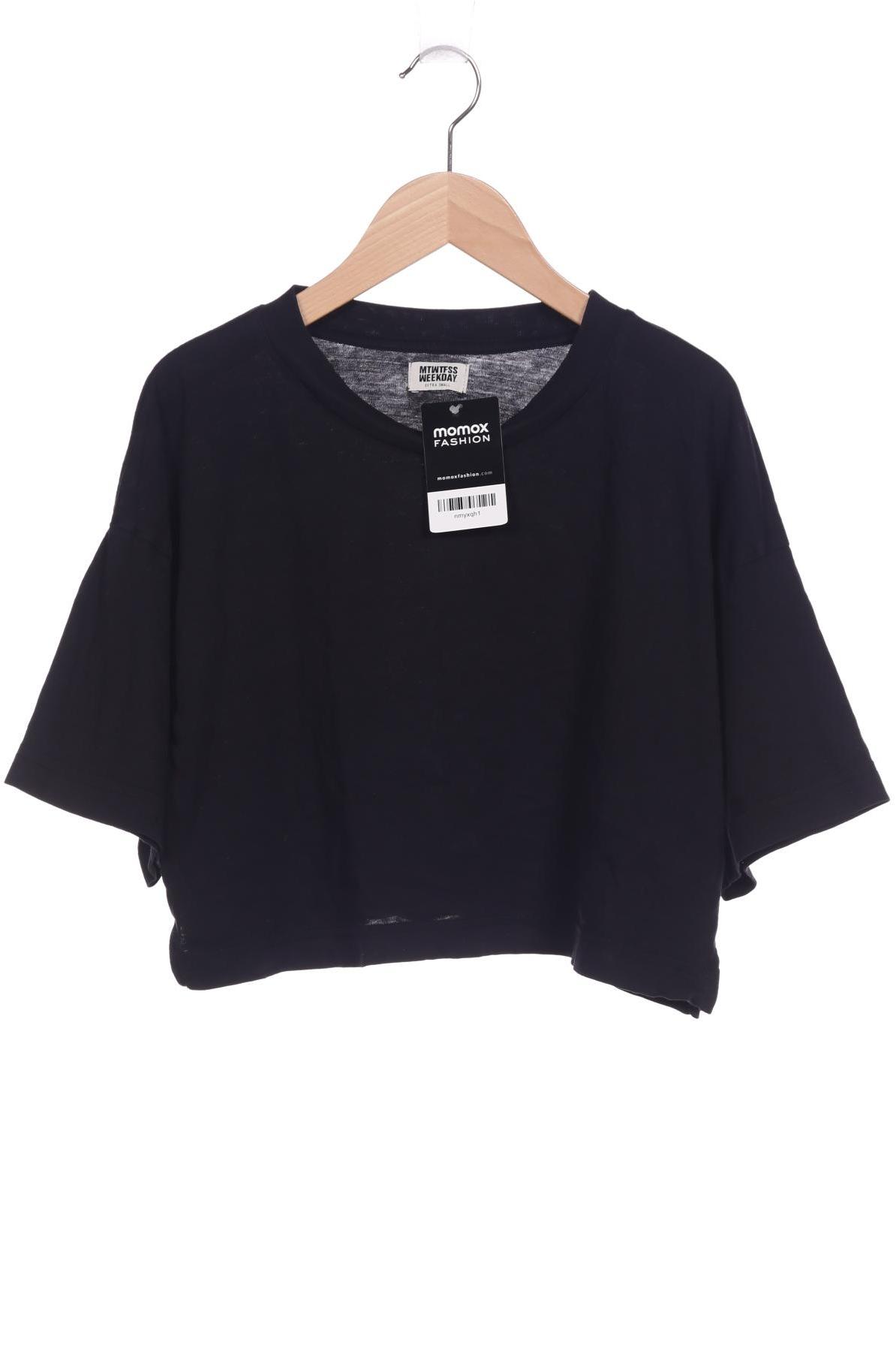 

Weekday Damen T-Shirt, schwarz, Gr. 34