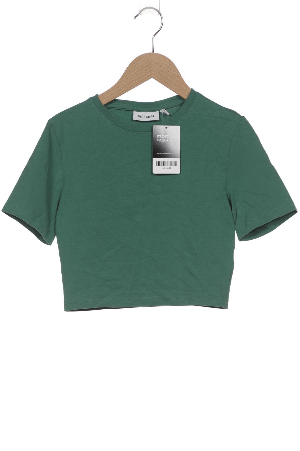 

Weekday Damen T-Shirt, grün, Gr. 38