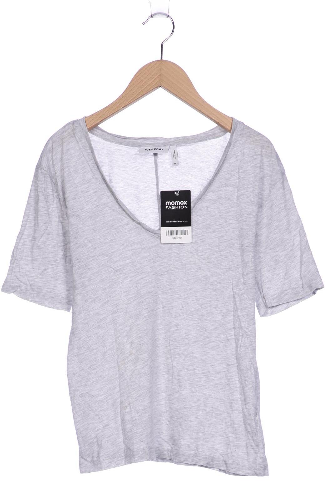 

Weekday Damen T-Shirt, grau, Gr. 34