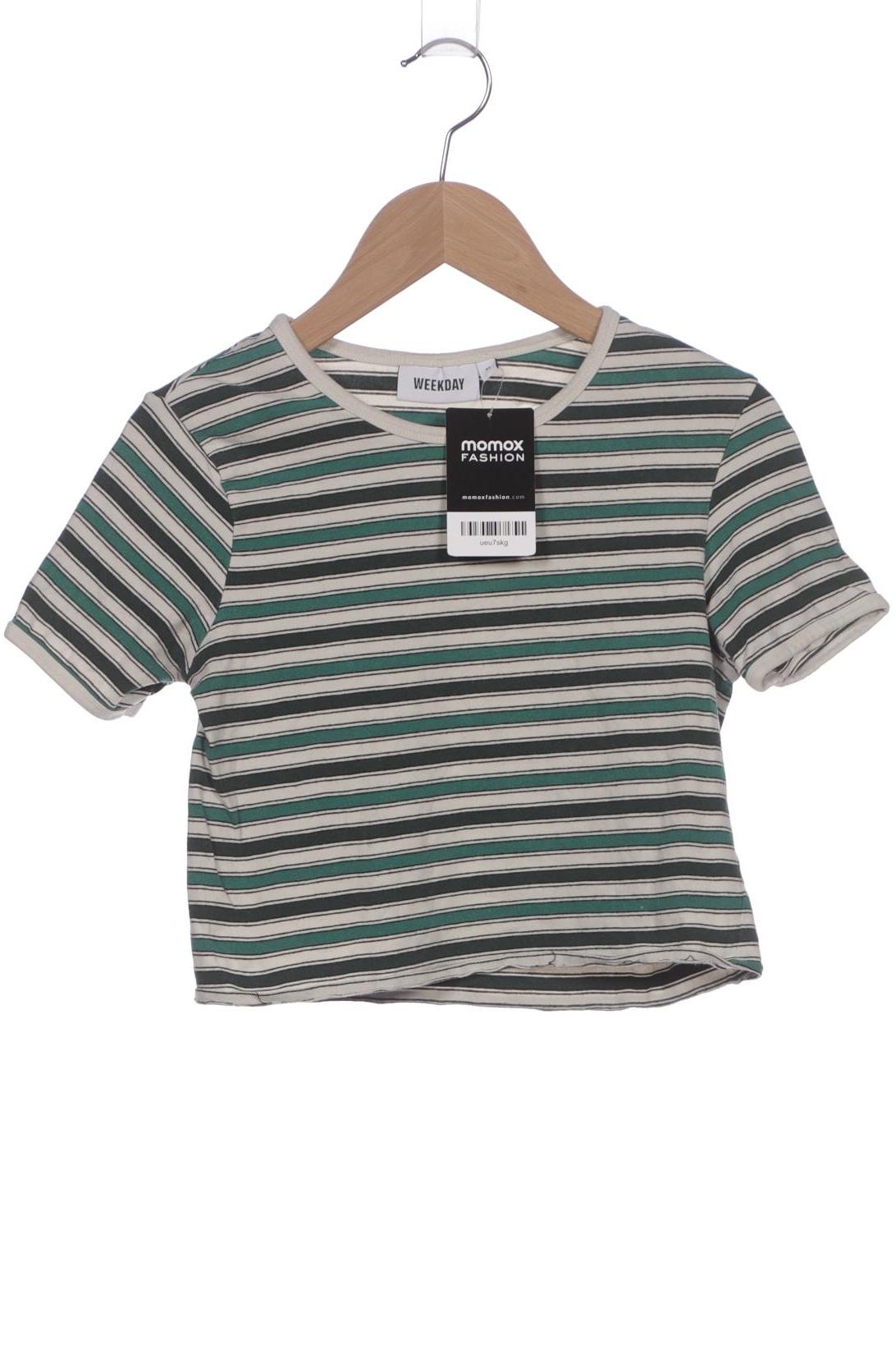 

Weekday Damen T-Shirt, grün, Gr. 34
