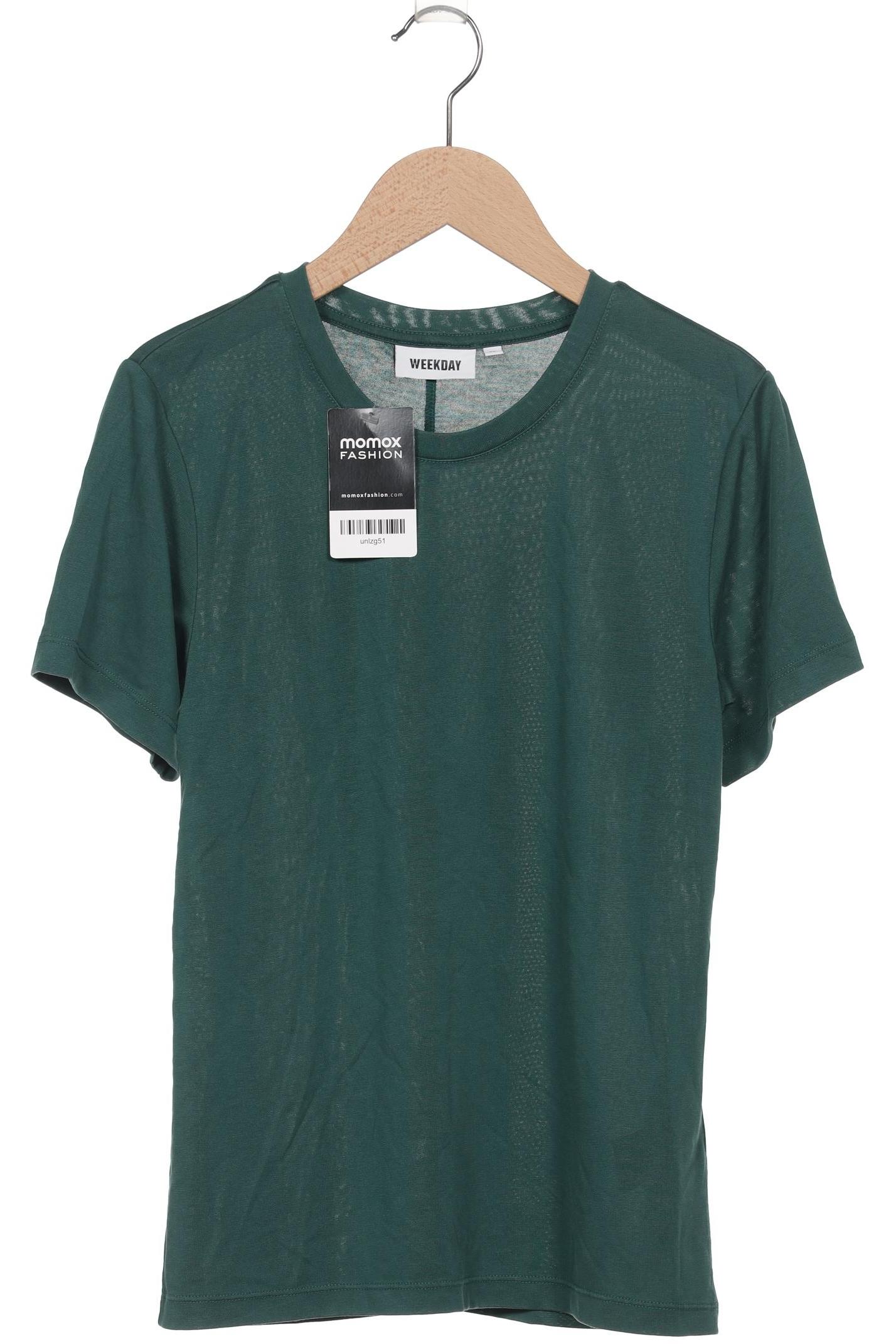 

Weekday Damen T-Shirt, grün, Gr. 34