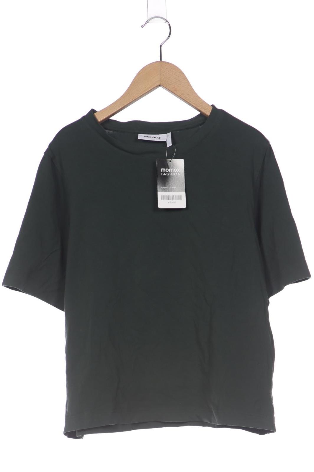 

Weekday Damen T-Shirt, grün, Gr. 36