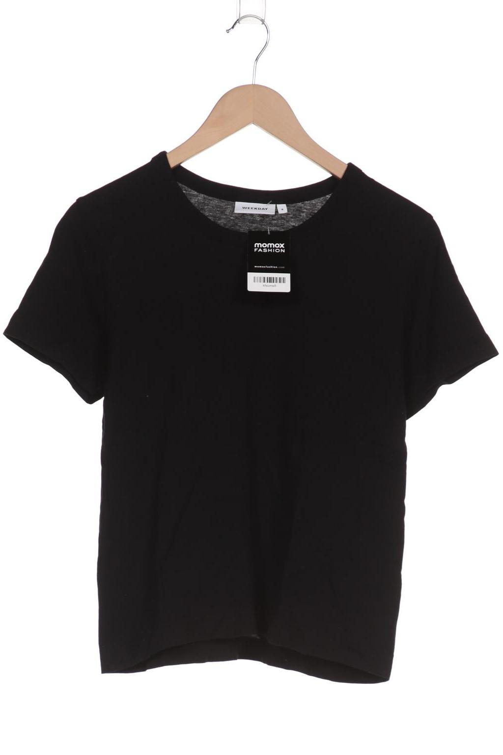 

Weekday Damen T-Shirt, schwarz, Gr. 38