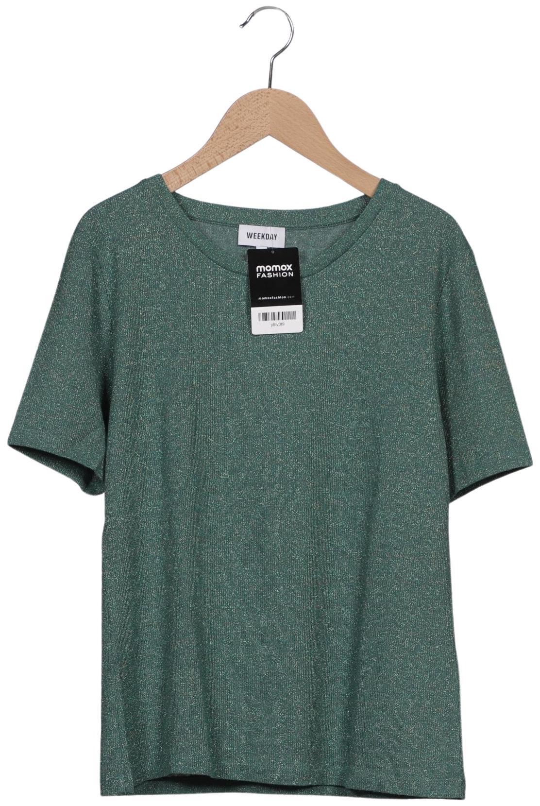 

Weekday Damen T-Shirt, grün, Gr. 38