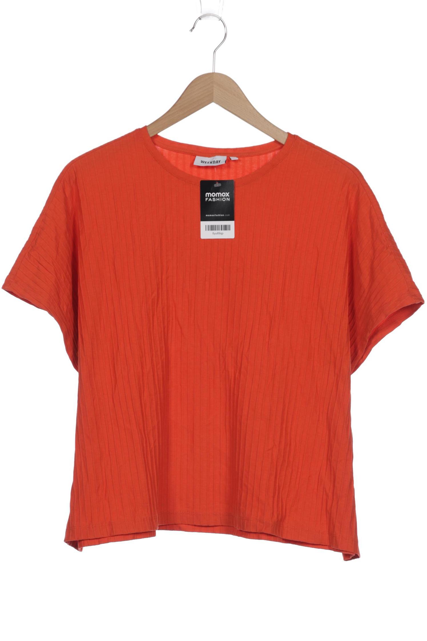 

Weekday Damen T-Shirt, orange, Gr. 38