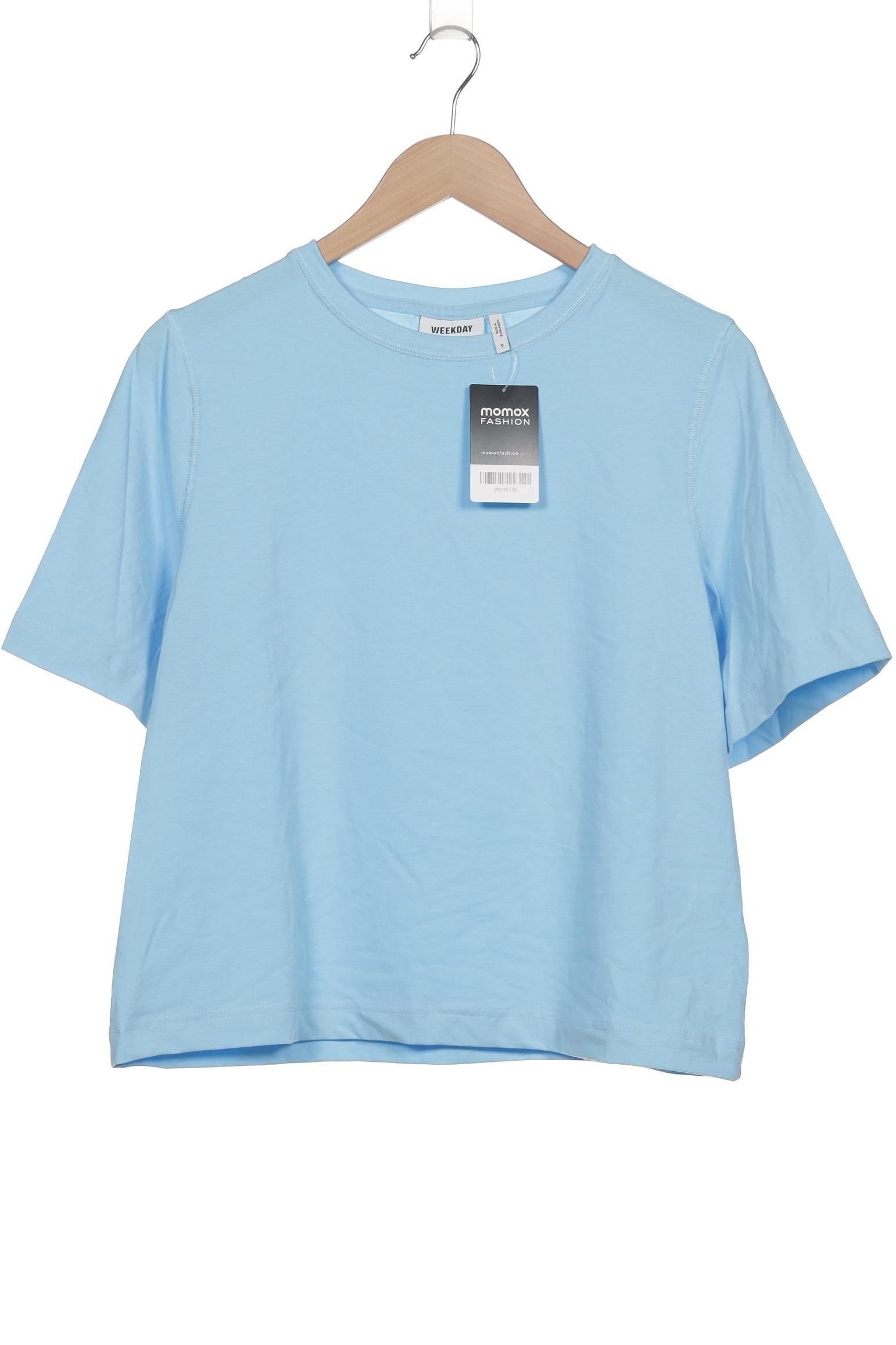 

Weekday Damen T-Shirt, blau, Gr. 36