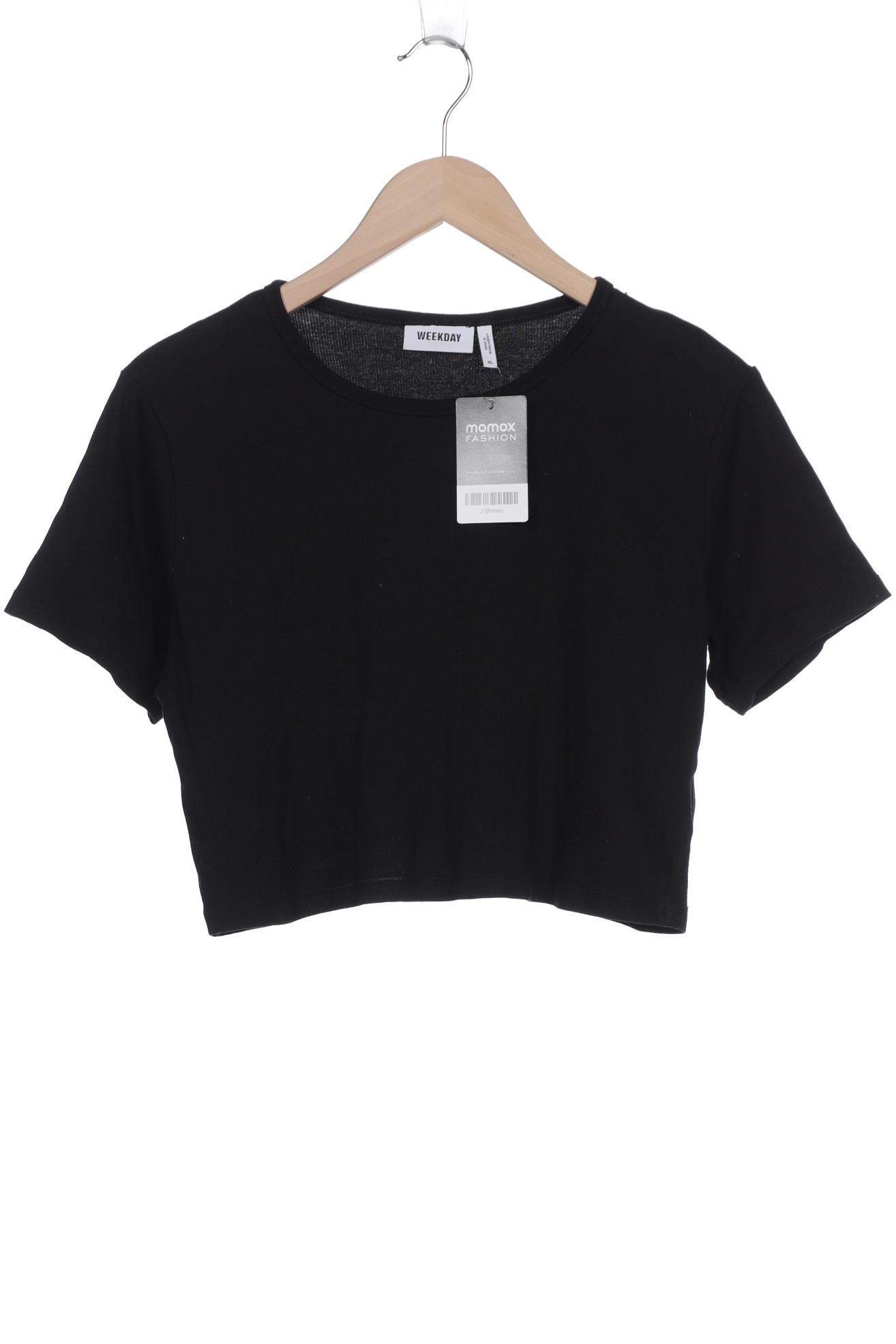 

Weekday Damen T-Shirt, schwarz, Gr. 44