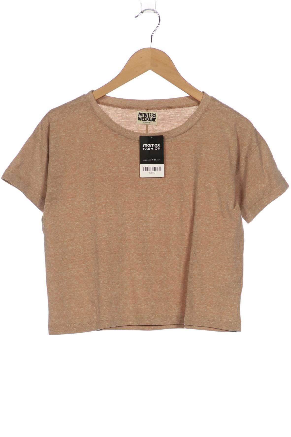 

Weekday Damen T-Shirt, beige, Gr. 38