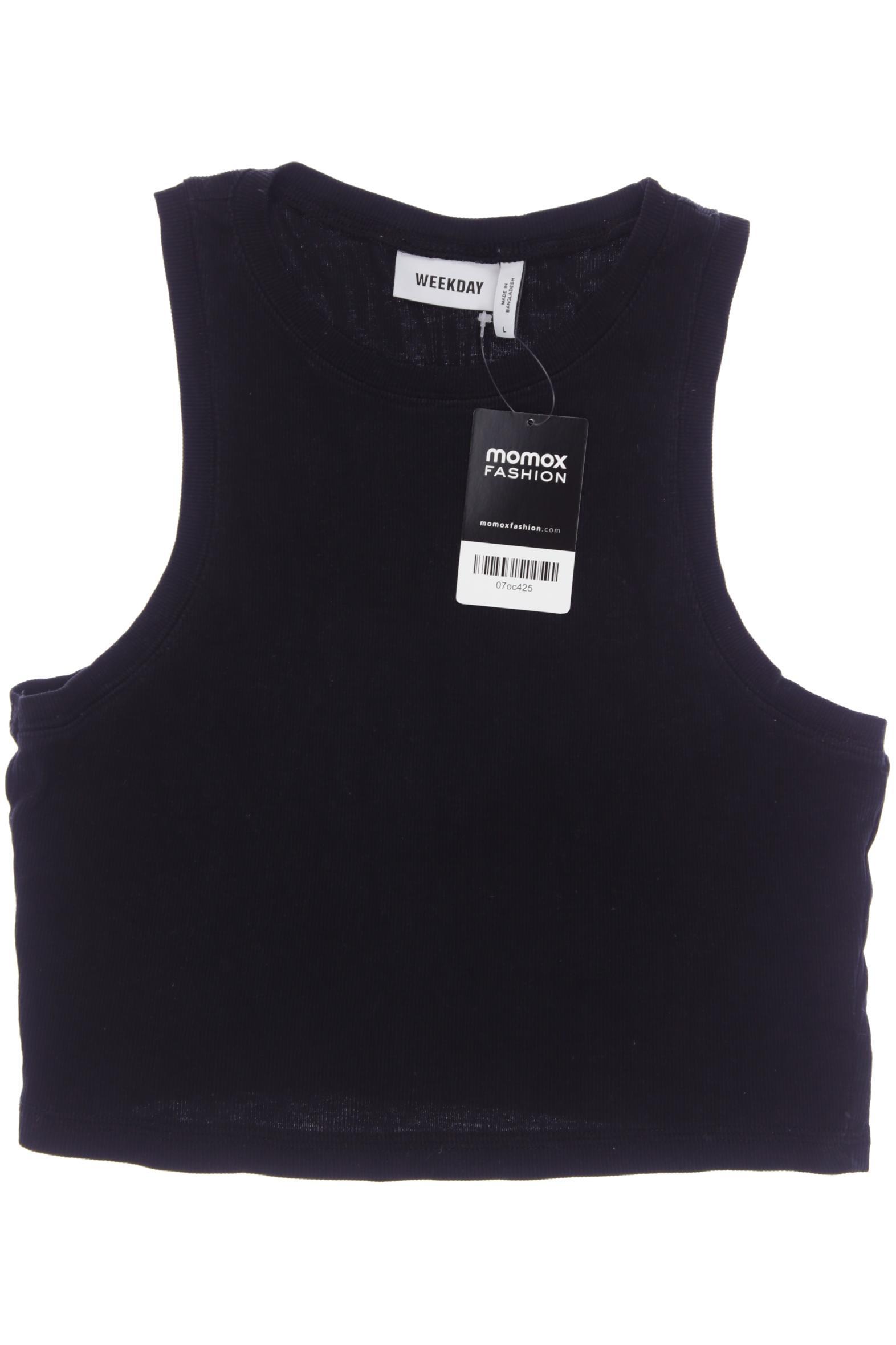 

Weekday Damen Top, schwarz, Gr. 42