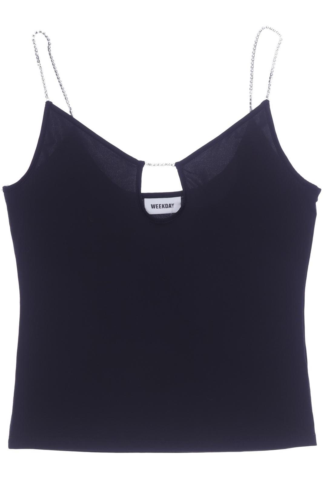 

Weekday Damen Top, schwarz, Gr. 34