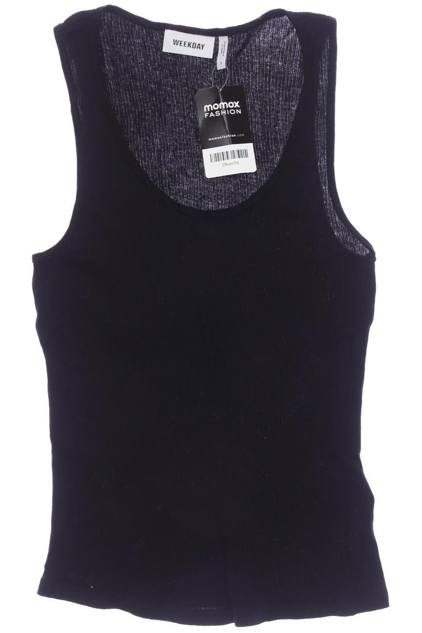 

Weekday Damen Top, schwarz, Gr. 36