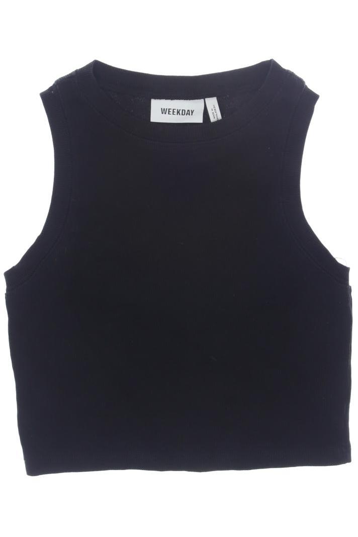 

Weekday Damen Top, schwarz, Gr. 36