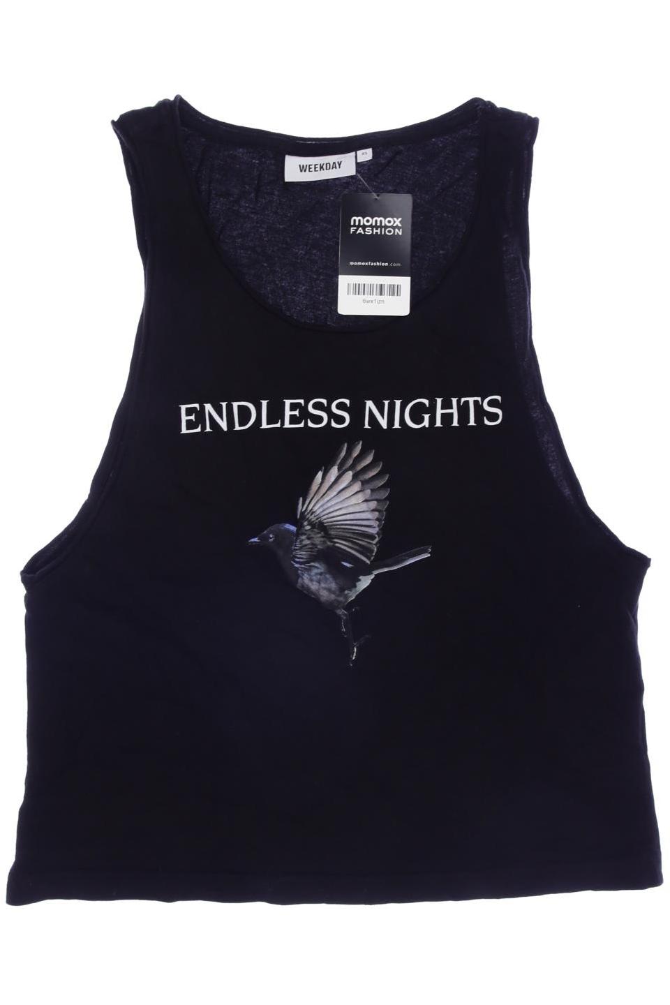 

Weekday Damen Top, schwarz, Gr. 34
