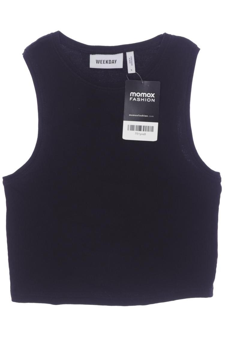 

Weekday Damen Top, schwarz, Gr. 36