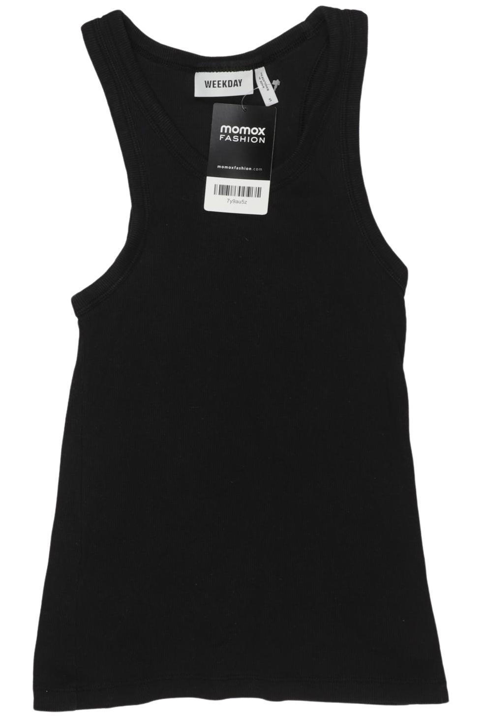 

Weekday Damen Top, schwarz, Gr. 36