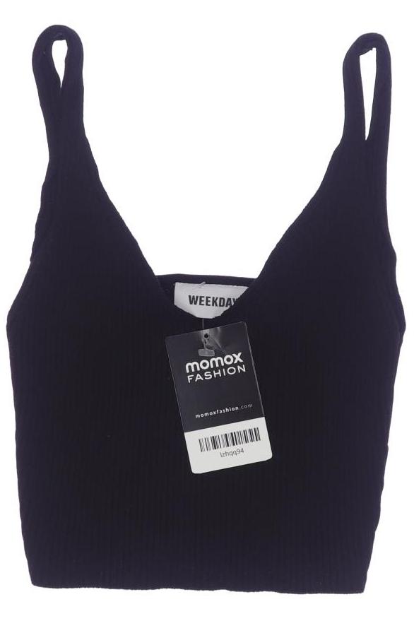 

Weekday Damen Top, schwarz, Gr. 36