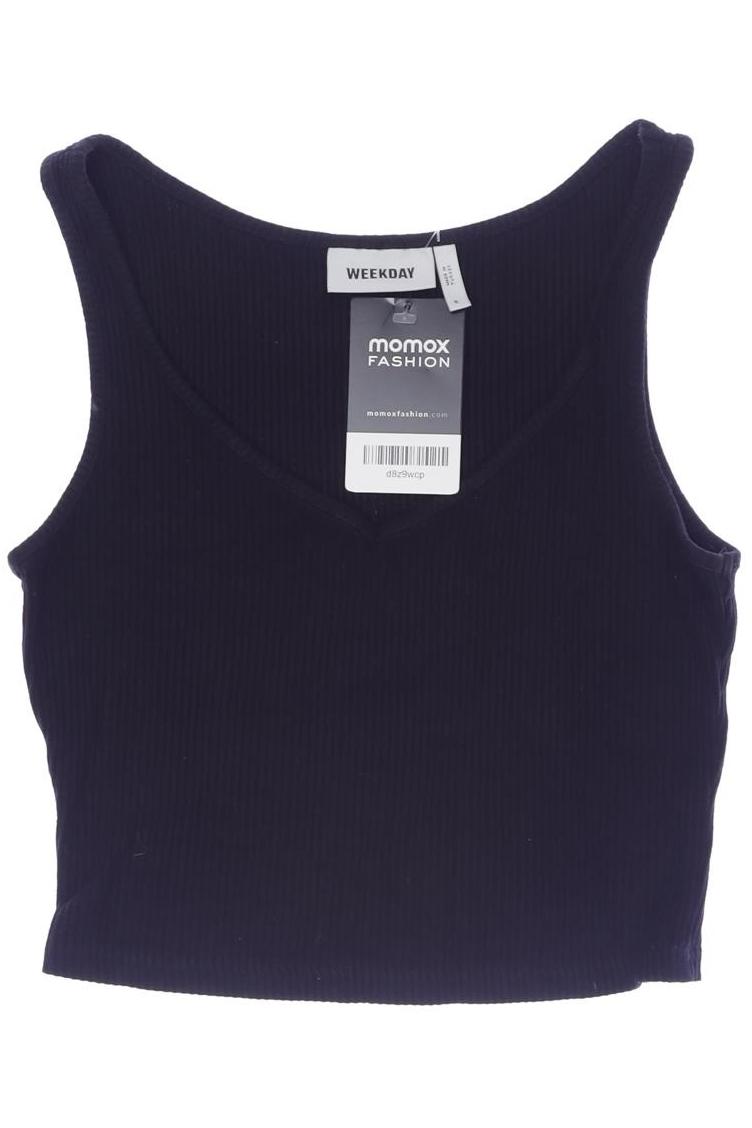 

Weekday Damen Top, schwarz, Gr. 36