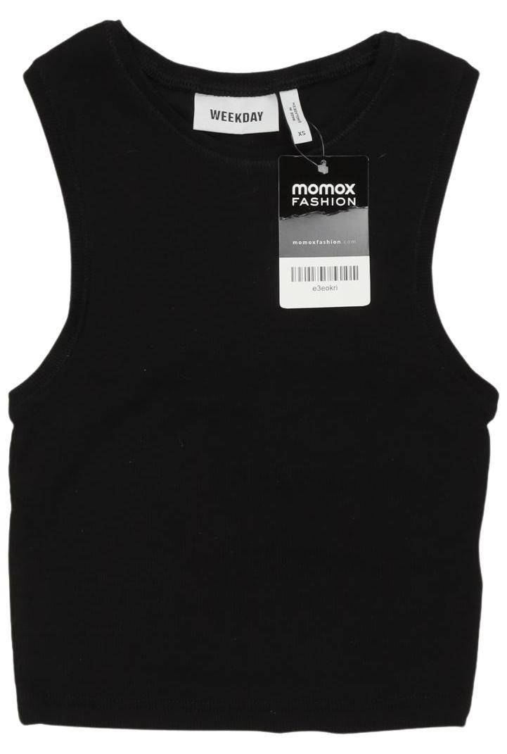 

Weekday Damen Top, schwarz, Gr. 34