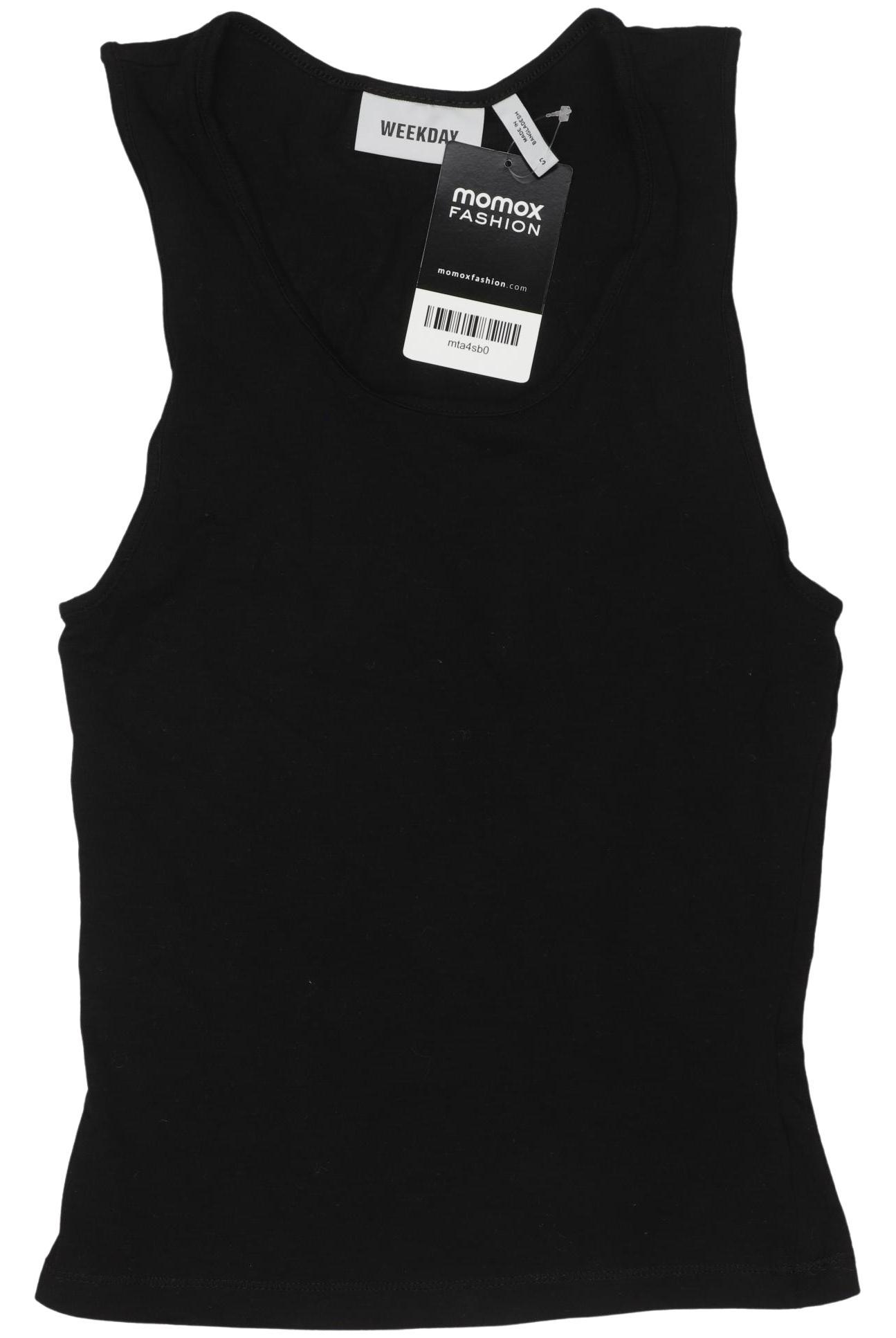 

Weekday Damen Top, schwarz, Gr. 36