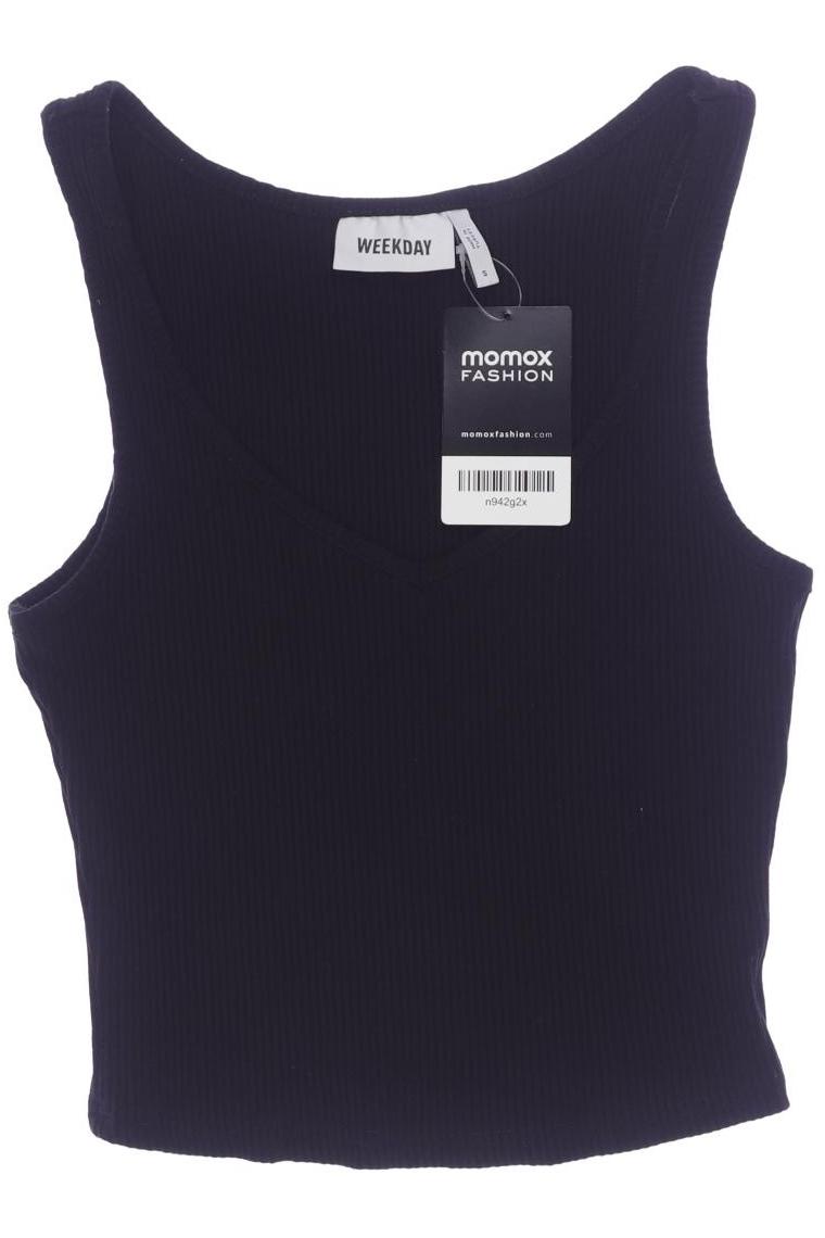

Weekday Damen Top, schwarz, Gr. 36