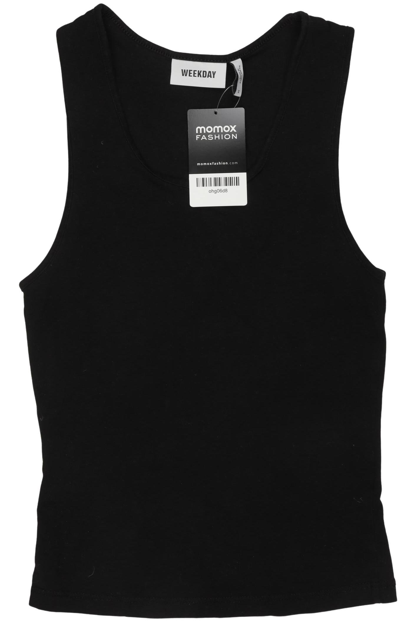 

Weekday Damen Top, schwarz, Gr. 36