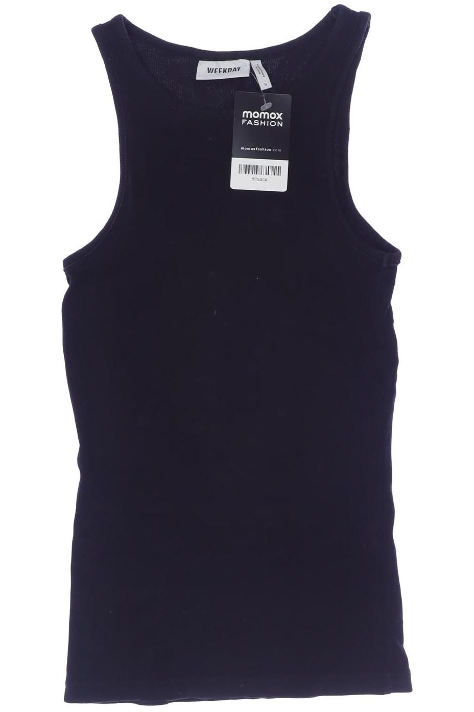 

Weekday Damen Top, schwarz, Gr. 36