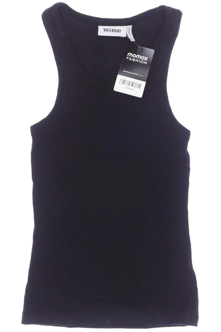

Weekday Damen Top, schwarz, Gr. 36