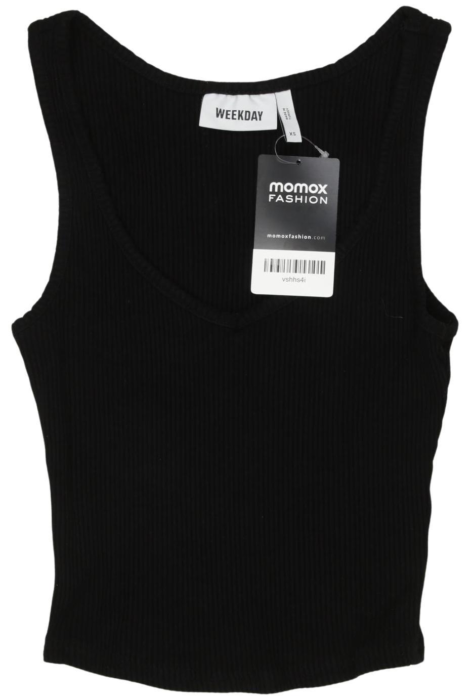 

Weekday Damen Top, schwarz, Gr. 34