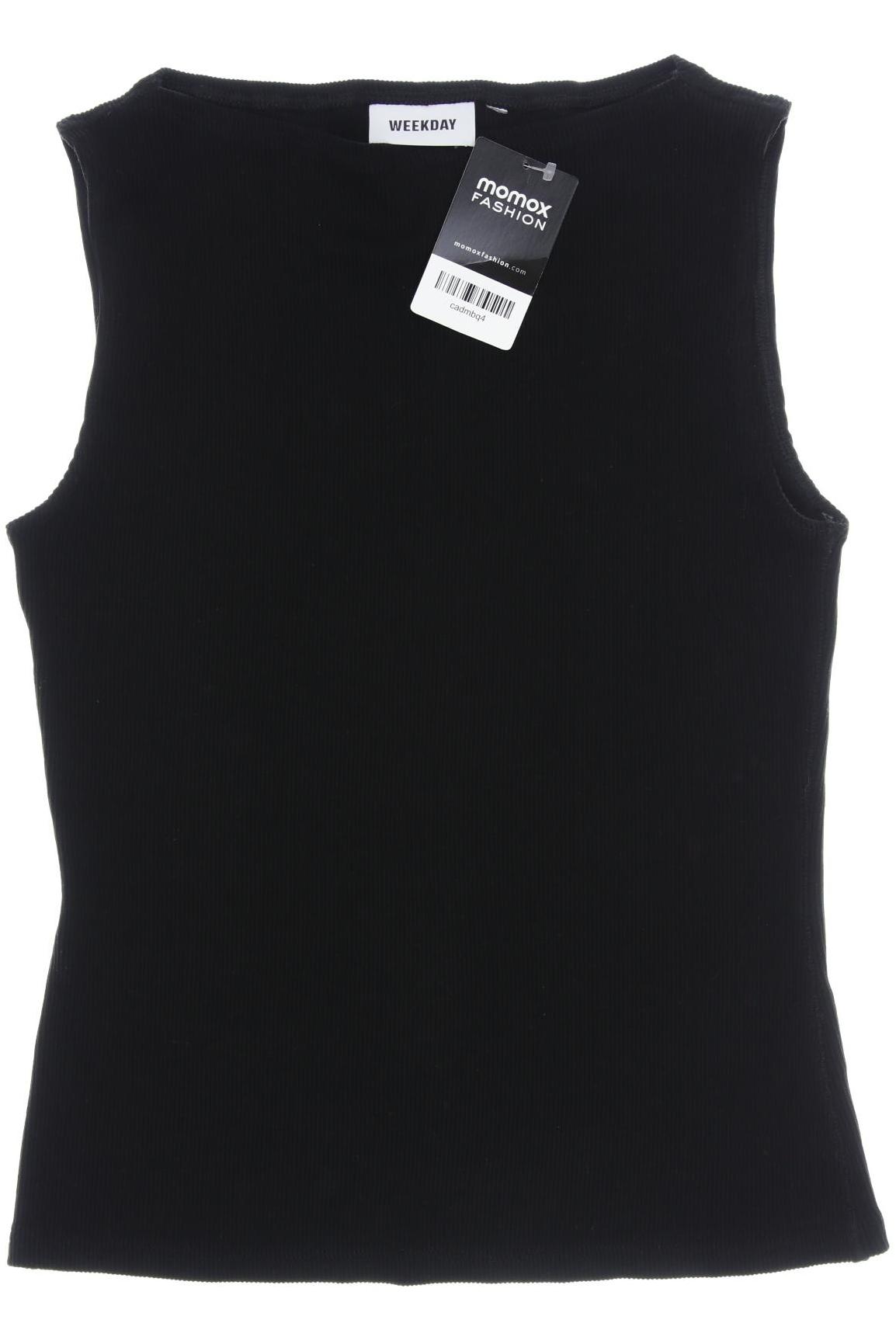 

Weekday Damen Top, schwarz, Gr. 36